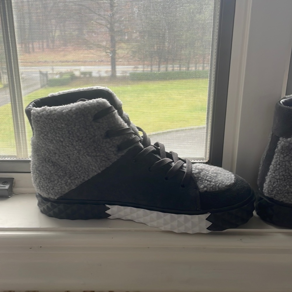 Kendall and Kylie Gray Sneaker Boots